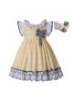 Spring Easter Vintage Boutique Plaid Girls Dress + Hand Headband