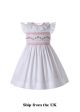 (UK ONLY)Summer Babies White Smocked Dress