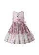 Summer Girls Bows Sleeveless Lace Plaid Backless Dress