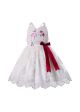 (ONLY 4Y) Shoulderless Knee-length Lace Ruffle Girls Dress