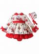 Baby Lovely Christmas Dress + Bloomers + Hat