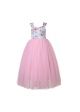 Girls Floral Sleeveless Tulle dress