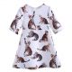 Latest Girls Daily Dresses Cats Printing 864