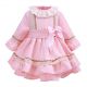 Pink Girl Dress Wtih Lace Hairband 903