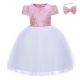 Girls Flower Feast Party Dress Big Bow 1082