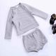 Grey Autumn Full Sleeve Children Clothing Sets 1099