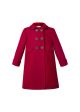 Girl Vintage  Red Double-Breasted  Coat