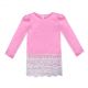 Toddler Pink Pleat Lantern Sleeve Girl Dress GD30721-16