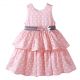 Pink Girls Dot Printed  Princess Dress GD41211-18