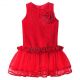 Girl Red Sleeveless Lace Ball Gown 149F