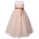 New Beige Girls Party Dresses With Flower Sash Beading GD81204-13