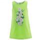 Green Sleeveless Baby Girl Flower Dress 671F