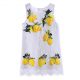 Lemon Sleeveless Baby Girl Flower Dress 699F
