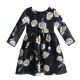 Girls Autumn Flower Print Cotton Dresses GD90323-722F