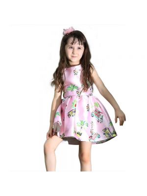 Kids Character Printed Pattern Casual Dress GD80727-2L