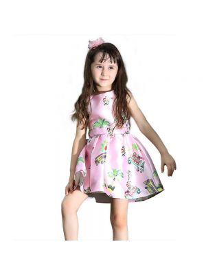 Kids Character Printed Pattern Casual Dress GD80727-2L