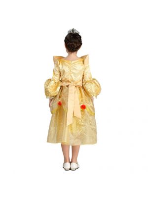 Yellow Beauty Three Quarter Girl Cosplay Costumes