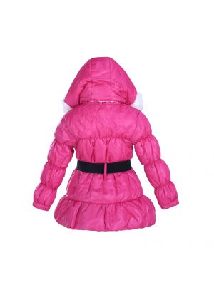 Girls Spring Winter Pink Hooded Coat 47H