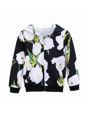 Girl Clothing Set Flower Rose Printed Suits