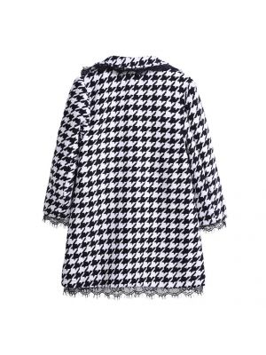 Autumn Spring Houndstooth Girl Coats 2