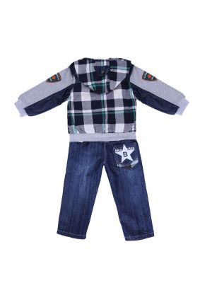 Latest Autumn Boys Clothing Set Coat+T-shirt 3