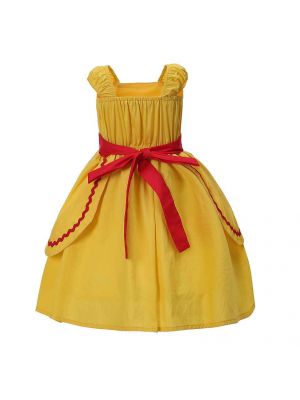Yellow Layered Cosplay Halloween Dress G-CMGD0003-C2