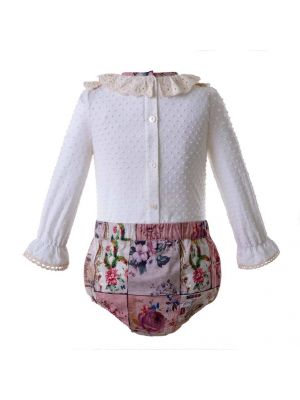 Baby Clothing Sets With Flower Printed Shorts