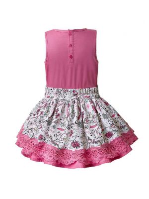 Girls Lace Sleeveless Clothing Set B269