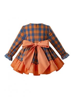 2019 New Orange Babies Clothing Sets  + Bloomers + Bonnet