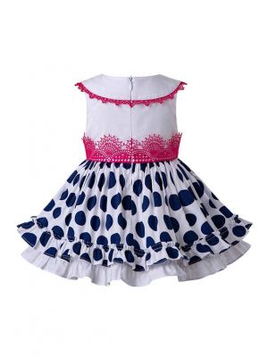 3 Pieces Babies Polka Dot Ruffled Boutique Cute Outfits + Polka Dot Bloomers + Hat