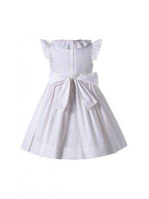 Summer Babies White Smocked Dress