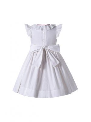 (UK ONLY)Summer Babies White Smocked Dress
