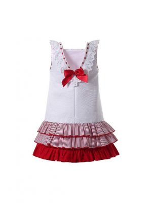 (UK Only) Square Collar White Dress + Handmade Headband