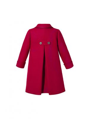 Girl Vintage  Red Double-Breasted  Coat