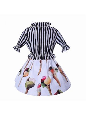 Little Stripe Girls Colthing Set 111