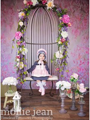 Lace Pink Autumn Princess Clothing Sets For Girls B313