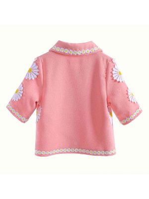 Little Girls Autumn Flower Coat 646F
